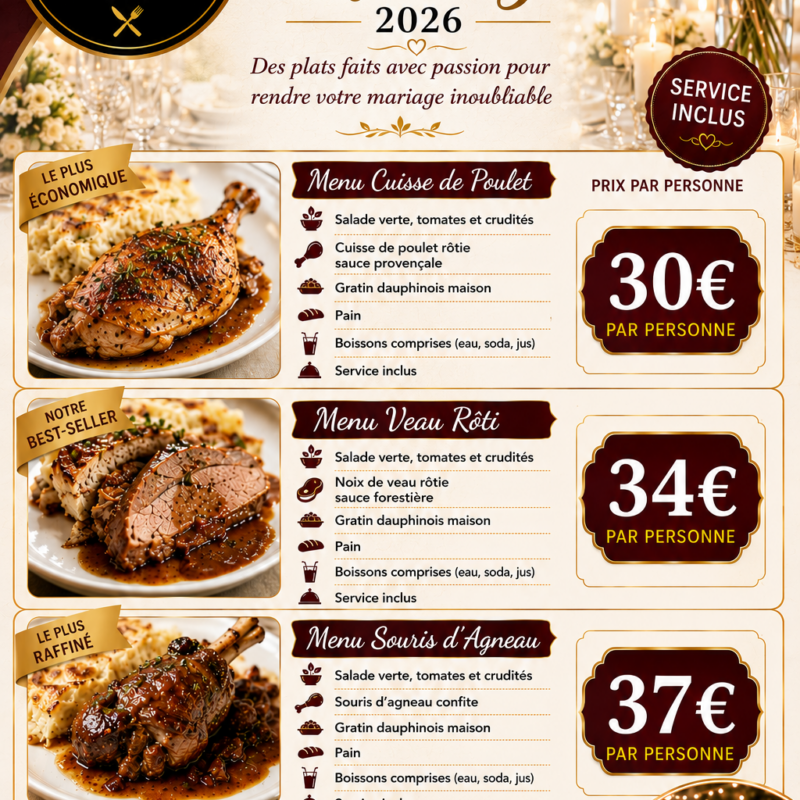 Menu mariage
